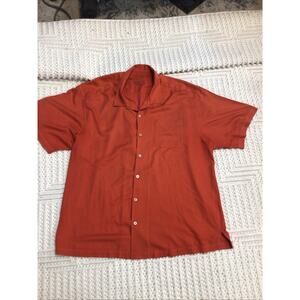 Tommy Bahama Coral 100% Silk Original Fit Excellent Condition